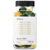 Aifory CBD Gummies 300mg, Jelly Beans, Lemon-Apple Flavor, 30 Pieces