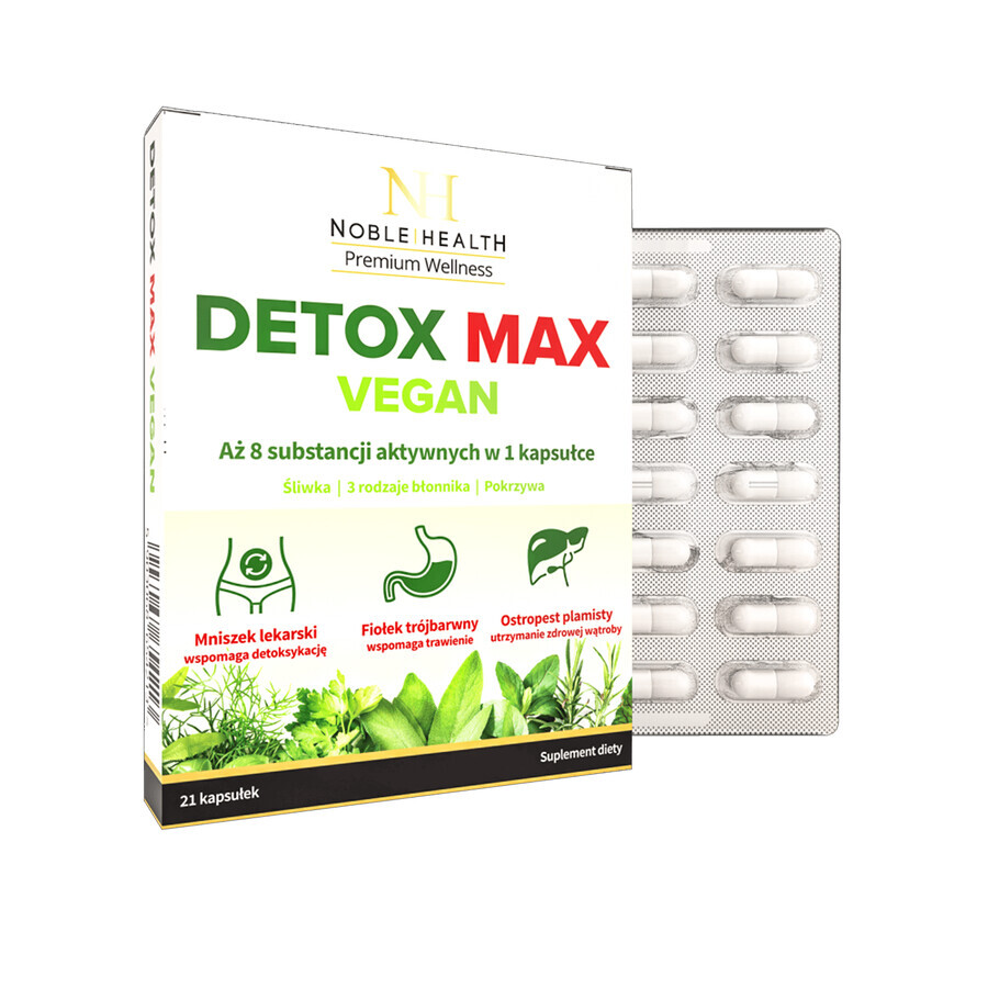 Noble Health Detox Max, 21 capsule