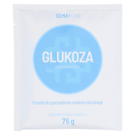 SEMA Lab Glucosio, polvere per soluzione orale, 75 g