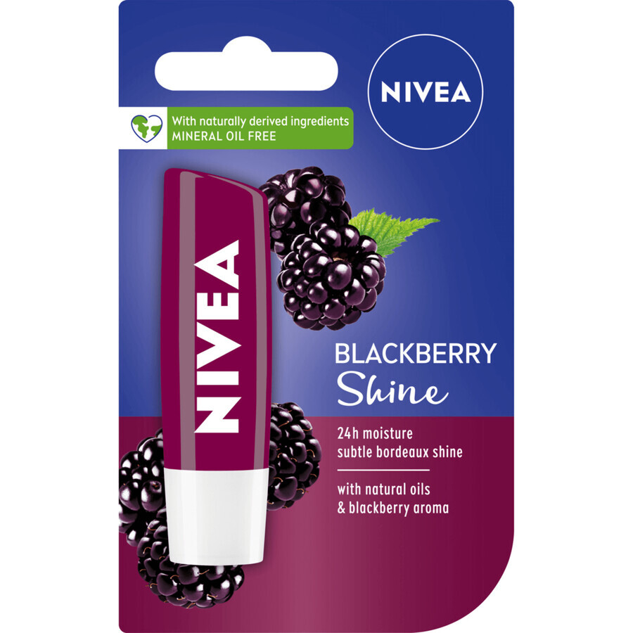 Nivea, rouge à lèvres, Blackberry Shine, mûre, 1 pièce