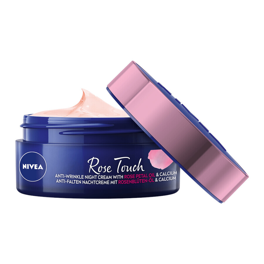 Nivea Rose Elegance Set, Tagescreme, 50 ml + Nachtcreme, 50 ml + Kosmetiktasche