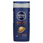 Set Nivea Men Sport Beat, anti-transpirant roll-on, 48h, Ultimate Impact, 50 ml + gel douche 3-en-1 pour le visage, le corps et les cheveux, 250 ml