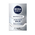 Nivea Men Silver Control kit, balsamo dopobarba, antibatterico, 100 ml + roll-on antitraspirante, 48h, 50 ml + gel doccia 3-in-1 per viso, corpo e capelli, 250 ml