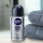 Nivea Men Silver Control kit, balsamo dopobarba, antibatterico, 100 ml + roll-on antitraspirante, 48h, 50 ml + gel doccia 3-in-1 per viso, corpo e capelli, 250 ml