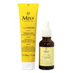 Miya Vitamin C Glow set, enzymatic peeling mask, 60 ml + serum for hyperpigmentation, 30 ml