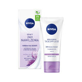 Nivea 24H Hydration, Crema giorno lenitiva, SPF 15, 50 ml