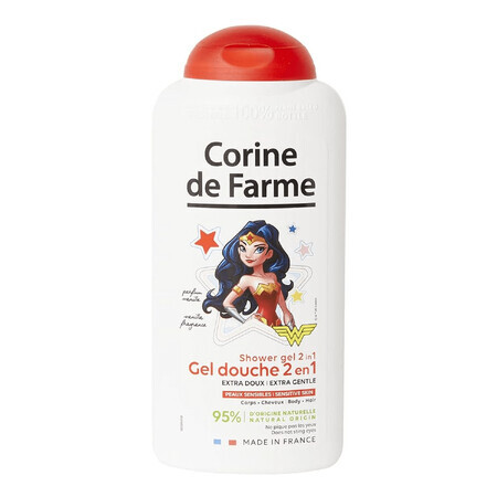 Set Corine De Farme Disney Wonder Woman, eau de toilette, 30 ml + gel doccia, 300 ml + fermagli per capelli, 2 pezzi + bracciale, 1 pezzo