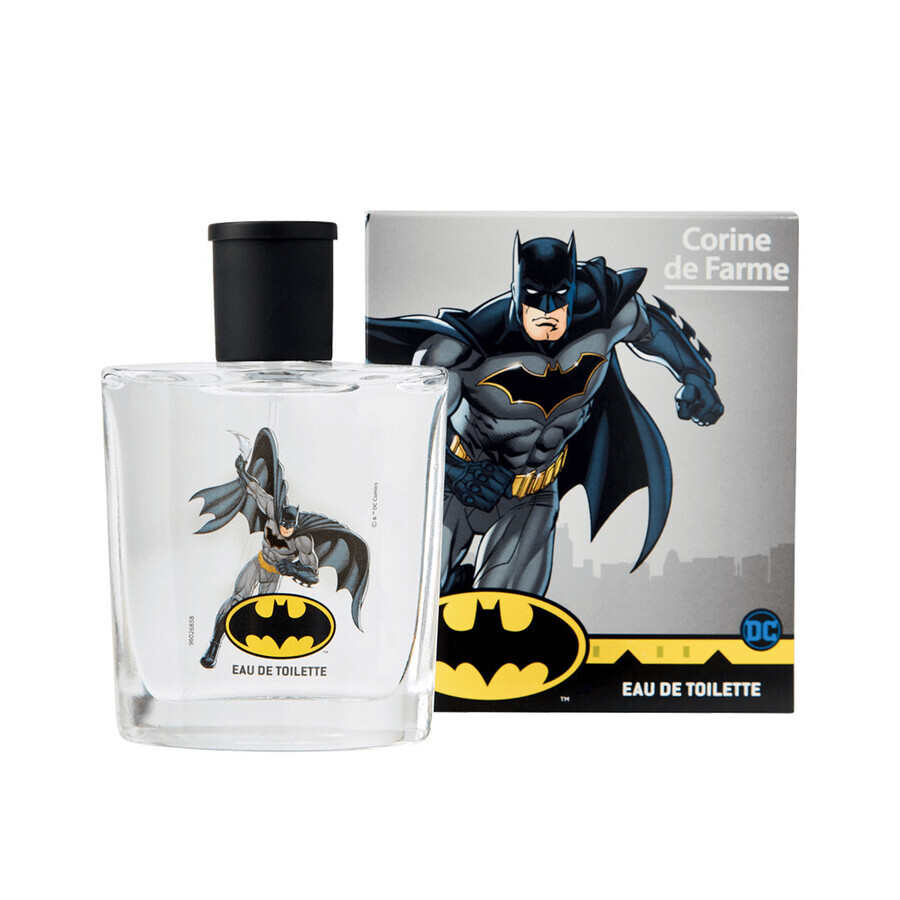 Corine De Farme Marvel Batman set, eau de toilette, 50 ml + disque volant, 1 pièce + signet découpé, 1 pièce