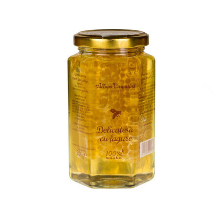 Miel de abeja con panal, 360 g, Apicultura