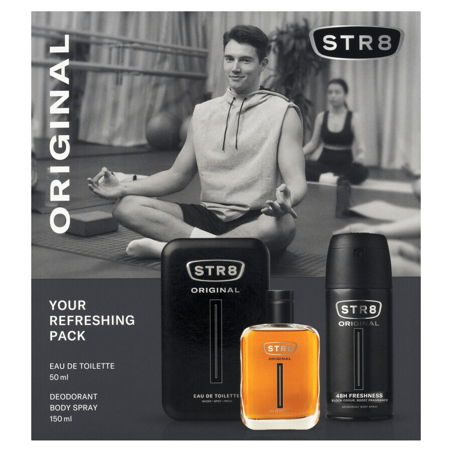 STR8 Original set, eau de toilette, 50 ml + deodorante spray, 150 ml