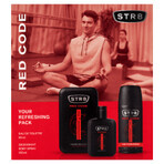 Set STR8 Red Code, eau de toilette, 50 ml + deodorante spray, 150 ml