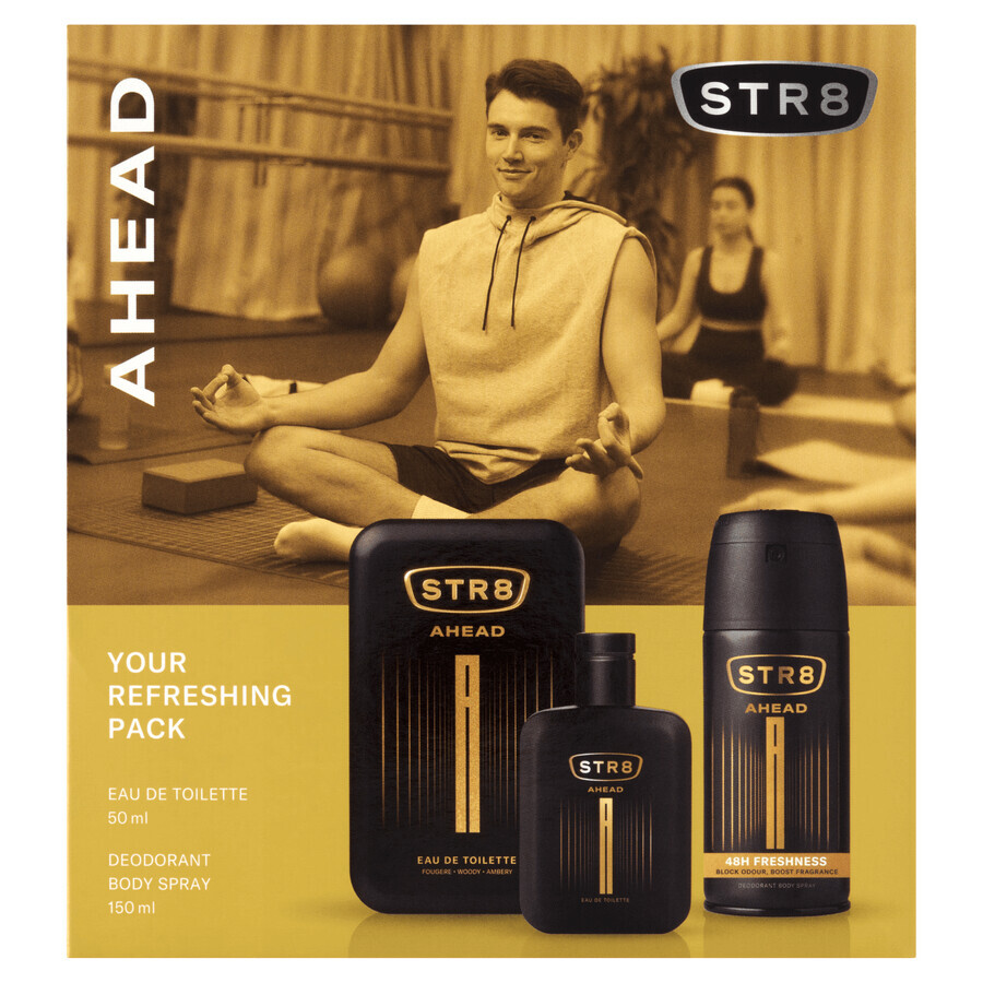 STR8 Set Ahead, apă de toaletă, 50 ml + deodorant spray, 150 ml