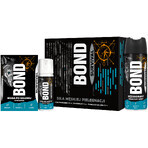 Kit di sopravvivenza Bond, dopobarba, 100ml + deodorante, 150ml + schiuma da barba, 50ml