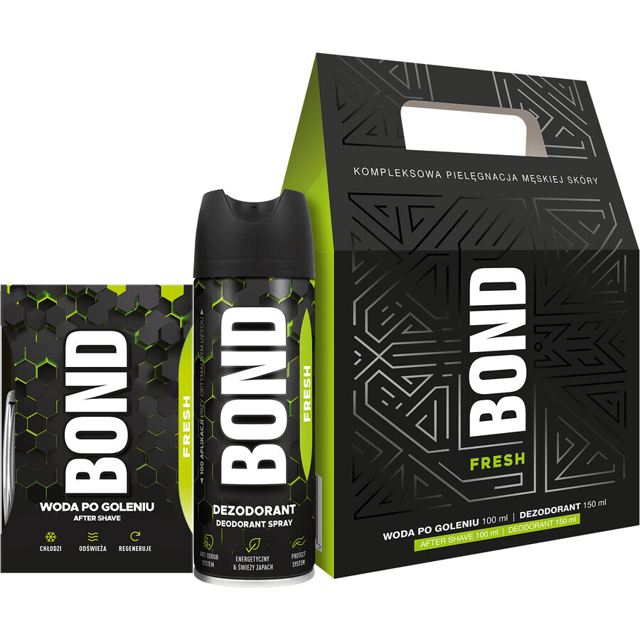 Set Bond Fresh, dopobarba 100 ml + deodorante 150 ml