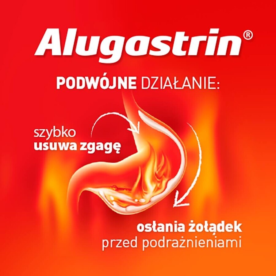 Alugastrina 340 mg, gusto menta, 40 compresse masticabili