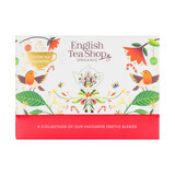 English Tea Shop Organic set, Calendario dell'avvento del tè bio di lusso, 13 gusti, 1,78 g x 25 bustine