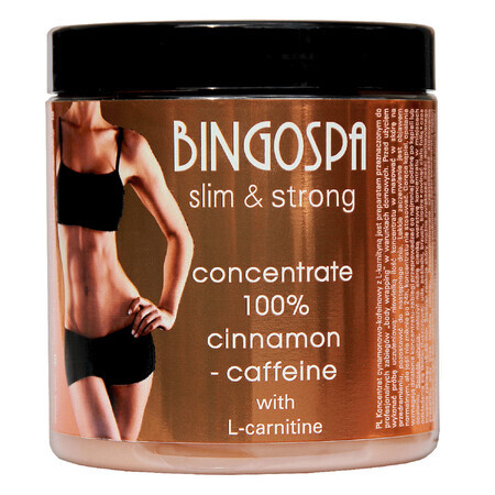 Bingospa Slim&amp;Strong, concentrato di cannella e caffeina con L-carnitina, 250 g