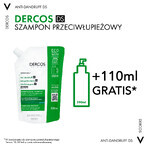 Vichy Dercos Antiforfora DS, shampoo antiforfora, capelli normali e grassi, ricambio, 500 ml