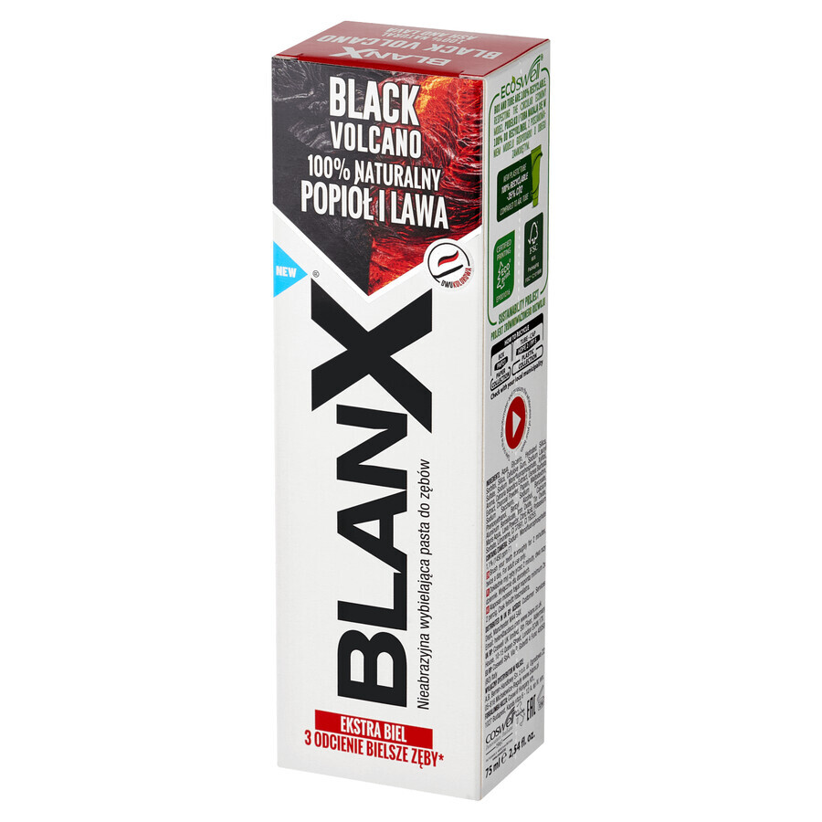 Blanx Black Volcano, whitening tandpasta, 75 ml