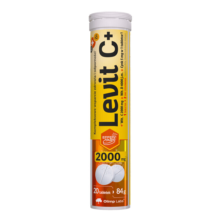 Olimp Levit C+, gusto limone, 20 compresse effervescenti