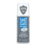 Salt Of The Earth Pure Armour Roll-On Deodorant for Men with Vetiver and Citrus, 75 ml, Crystal Spring