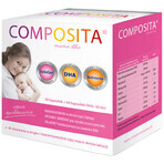 Set Composita Mama DHA, 2 x 30 capsule + 2 x 60 capsule DHA + Canpol, ciuccio, turchese, 0-6 mesi, 1 in omaggio