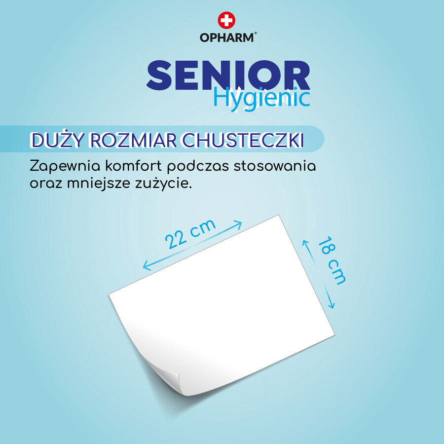 Opharm Senior Hygienic, salviette umidificate, 72 pz.