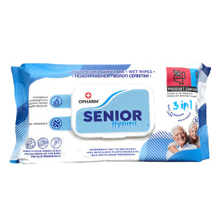 Opharm Senior Hygienic, salviette umidificate, 72 pz.