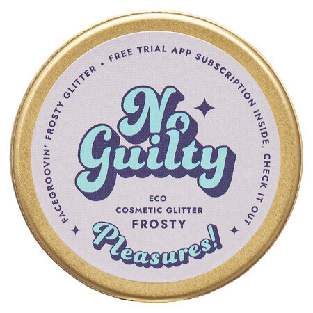 Ministry of Good Soap Facegroovin' Eco Glitter, bio glitter per la decorazione del corpo e del viso, Frosty, 10 g