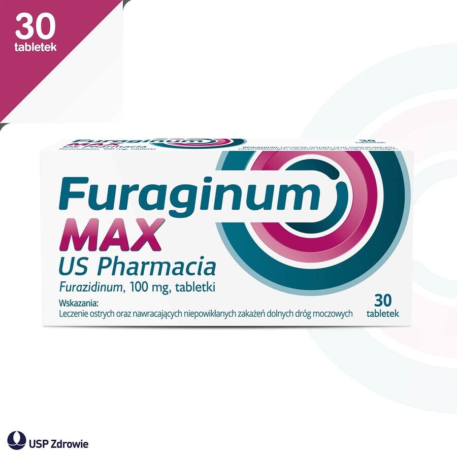 Furaginum Max US Pharmacia 100 mg, 30 tablets