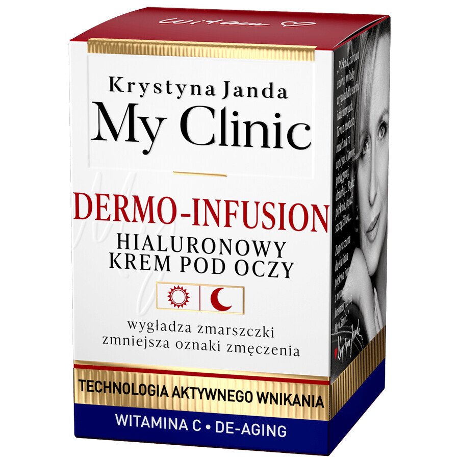 Janda My Clinic Dermo-Infusion, crema ialuronica per il contorno occhi, 15 ml