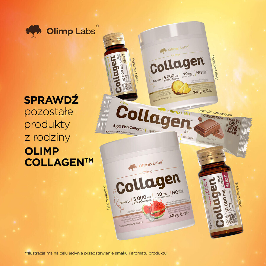 Olimp Collagen Shot, gusto ananas, 25 ml