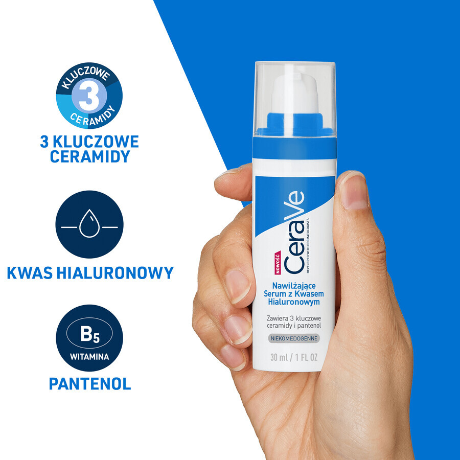 CeraVe, siero idratante con acido ialuronico, 30 ml