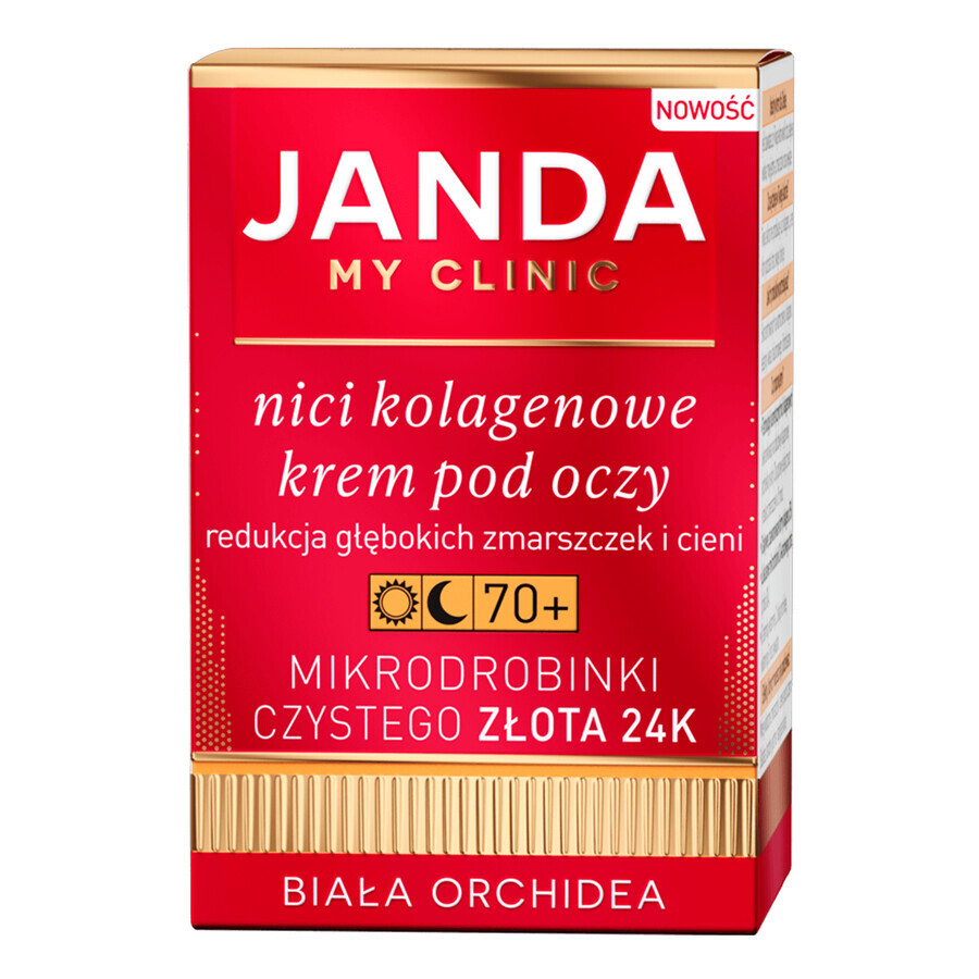 Janda My Clinic Collagen Threads 70+, crema per il contorno occhi, 15 ml