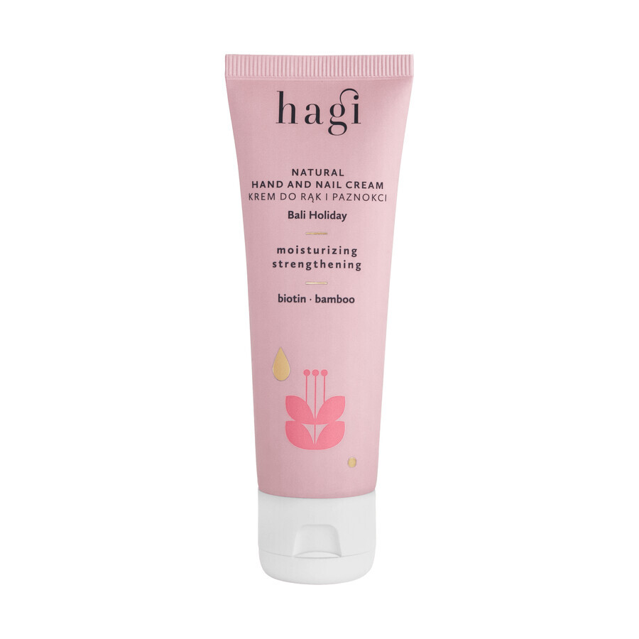 Hagi Holidays in Bali, crème naturelle pour les mains et les ongles, hydratante et fortifiante, 50 ml