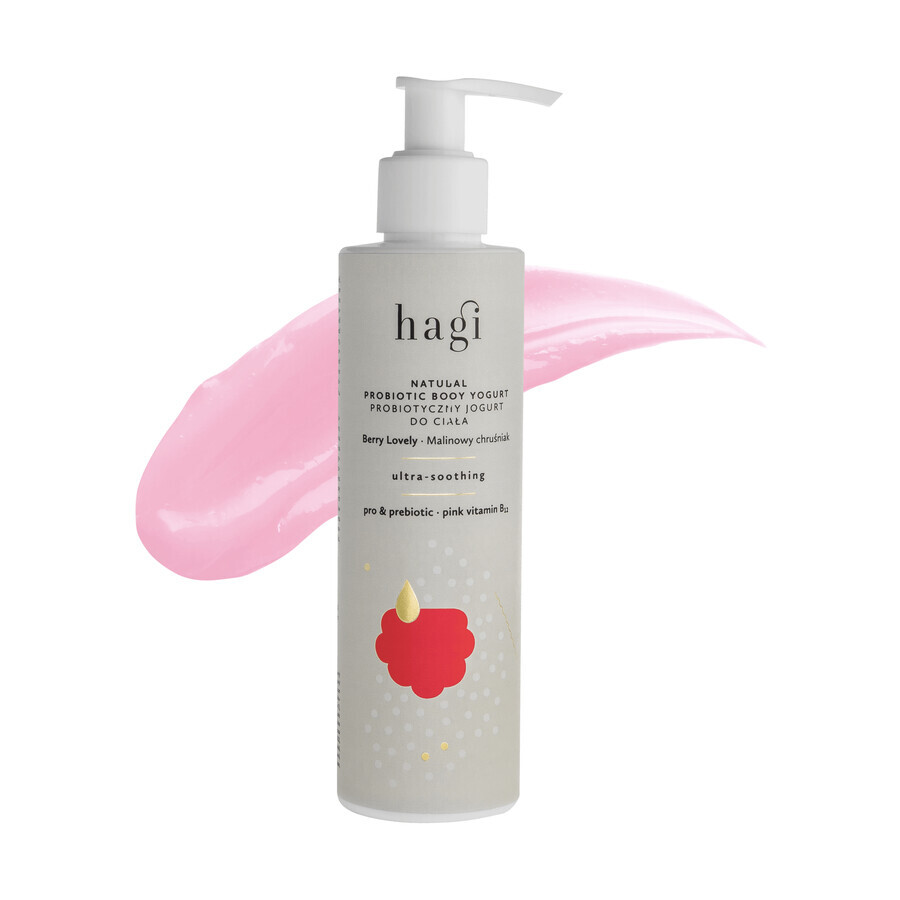 Hagi Raspberry Bough, yogurt corpo probiotico, ultra lenitivo, 200 ml