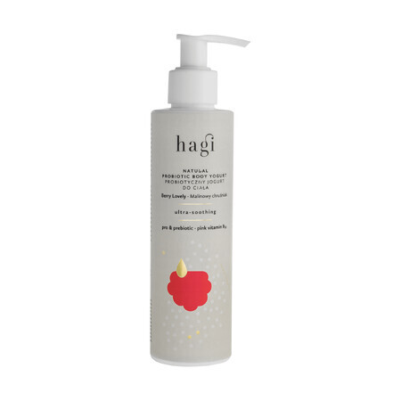 Hagi Raspberry Bough, yogurt corpo probiotico, ultra lenitivo, 200 ml