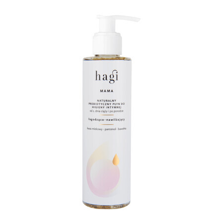 Hagi Mama, fluido naturale prebiotico per l'igiene intima, lenitivo e idratante, 200 ml 