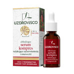 Uzdrovisco CICA Capilares, suero-compresa refrescante que reduce las rojeces y las arrugas para el día y la noche, piel vascular, 30 ml