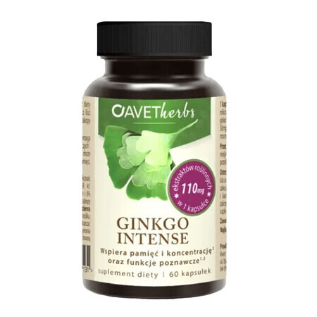 Avet Herbs Ginkgo Intense, 60 capsule