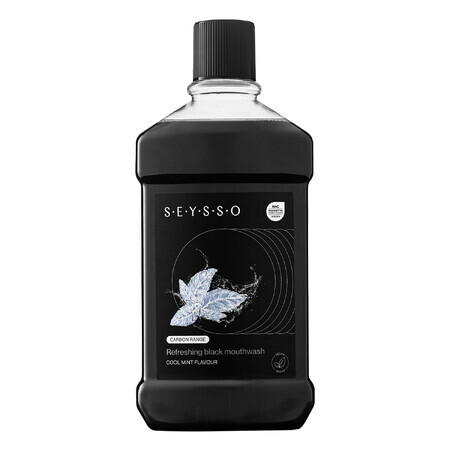 Seysso Carbon, collutorio rinfrescante, nero rinfrescante, 500 ml