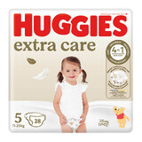 Huggies Extra Care, pannolini, Disney, taglia 5, 11-25 kg, Jumbo, 28 pezzi