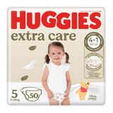 Huggies Extra Care, pannolini, Disney, taglia 5, 11-25 kg, Mega, 50 pz.