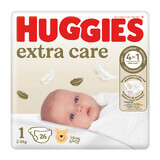 Huggies Extra Care, pannolini, Disney, taglia 1, 2-5 kg, 26 pz.