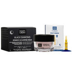 MartiDerm Black Diamond Epigence 145 Sleeping Cream, Night Cream, 50ml + Platinum Night Renew, Night Stimulant, 2ml x 5 ampoules, Free Gift Set