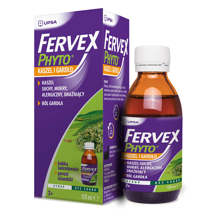 Fervex Phyto Tosse e Gola, sciroppo, 120 ml