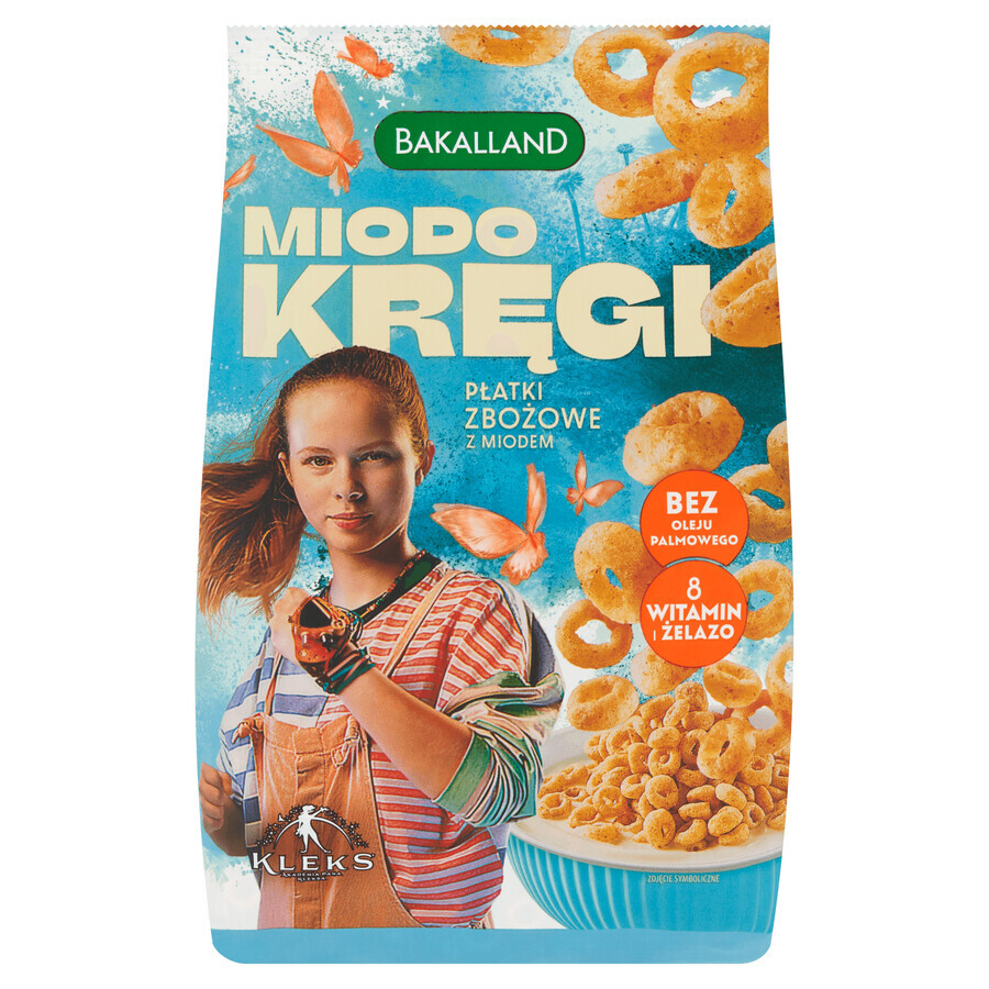 Cereali per la colazione Bakalland Miodo Kręgi, Blob, 250 g