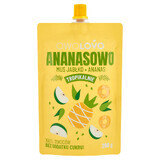 Owolovo Tropically Mousse di mela e ananas in tubetto, 200 g