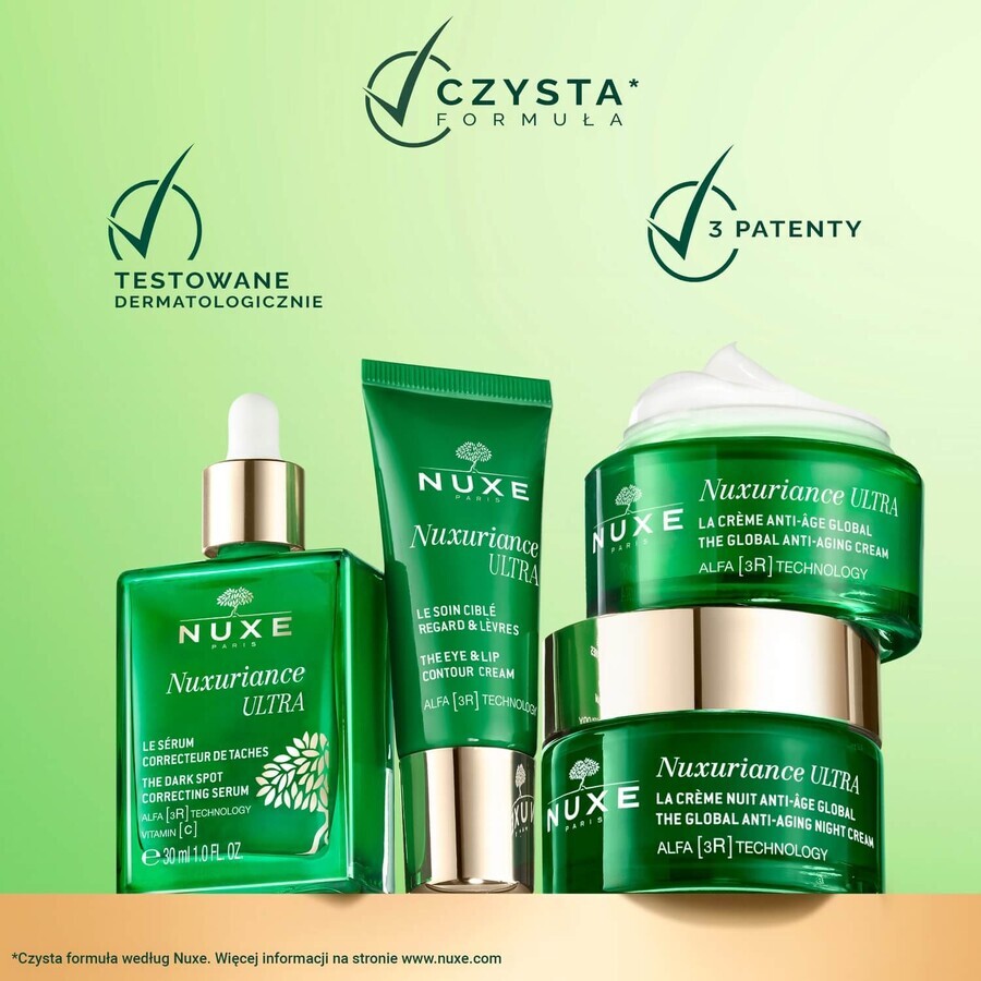 Nuxe Nuxuriance Ultra, crema antietà per il contorno occhi e labbra, 15 ml