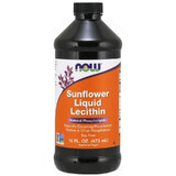 Now Foods Sunflower Liquid Lecithin, zonnebloempit lecithine, vloeibaar, 473 ml